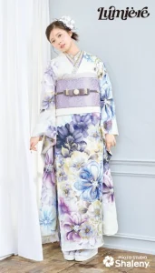 “星乃夢奈×Lumiere”の振袖-白紫|成人記念の新作振袖ご紹介 LF-09
