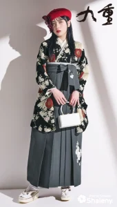“九重”の卒業式袴レンタル|卒業式の袴ご紹介 KN-55