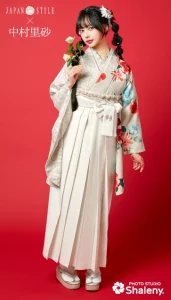 “JAPAN STYLE×中村里砂”の卒業式袴レンタル|卒業式の袴ご紹介 JN-66