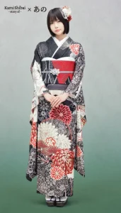 “Kami Shibai-story of- ano”の振袖-黒｜成人記念の新作振袖ご紹介　ANO-406
