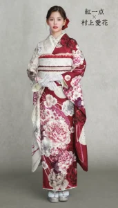 “紅一点×村上愛花”の振袖-赤｜成人記念の新作振袖ご紹介　KI-712