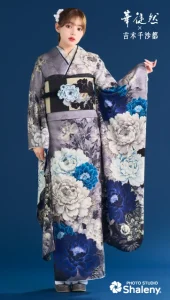 吉木千沙都×華徒然-紫|ハタチ記念の新作振袖ご紹介　HT-253